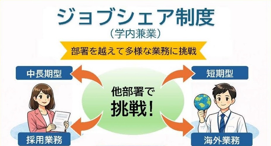 部署を越えて、新しい挑戦を!ナレッジワーカーを育てるジョブシェア制度始動